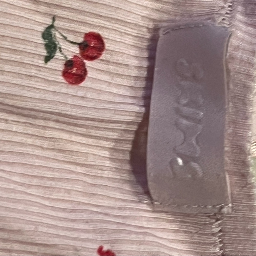 SKIMS Cherry Embroidered Fabric with Logo